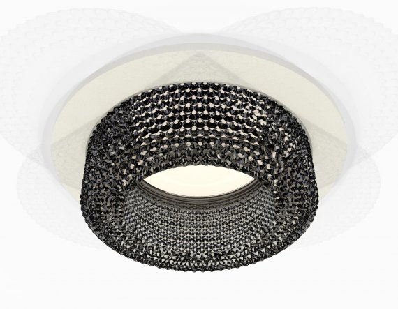 Фотография товара 'Ambrella XC7621021 Комплект встраиваемого светильника SWH/BK'