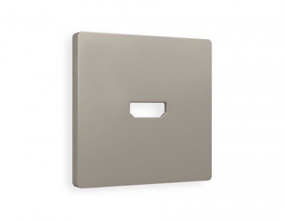 Фотография товара 'Ambrella AP3740 Лицевая панель ALFA (Серо-бежевый матовый) для HDMI розетки'