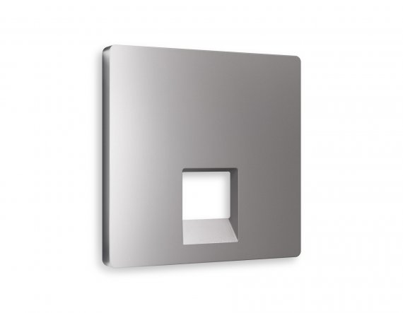 Фотография товара 'Ambrella AP5120 Лицевая панель ALFA (Сталь матовый) для компьютерной/телефонной розетки'