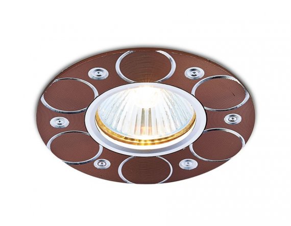 Фотография товара 'Ambrella A808 AL/BR Встраиваемый потолочный точечный светильник MR16'