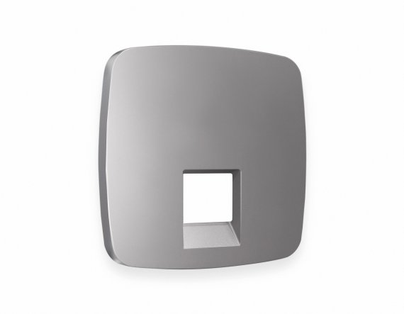 Фотография товара 'Ambrella OP5120 Лицевая панель OMEGA (Сталь матовый) для компьютерной/телефонной розетки'