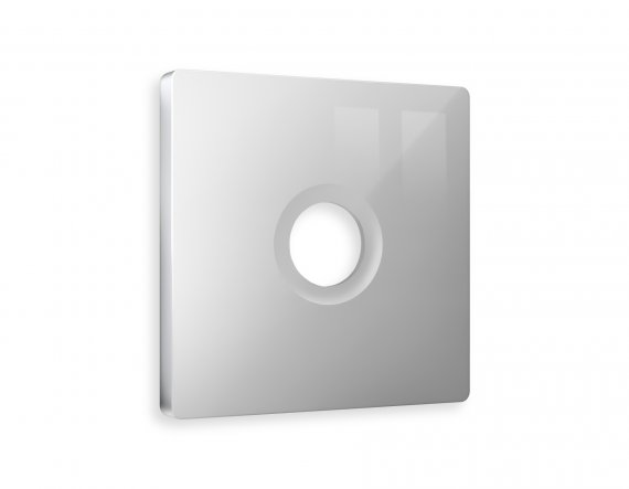 Фотография товара 'Ambrella AP4130 Лицевая панель ALFA (Серебро глянец) для TV розетки'