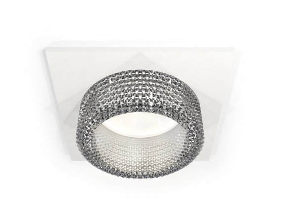 Фотография товара 'Ambrella XC6520040 Комплект встраиваемого светильника с композитным хрусталем SWH/CL'