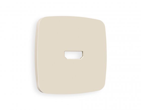 Фотография товара 'Ambrella OP3340 Лицевая панель OMEGA (Бежевый матовый) для HDMI розетки'