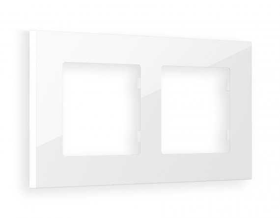 Фотография товара 'Ambrella AF250102 Рамка ALFA Qubi (Белый глянец) 2-ая'