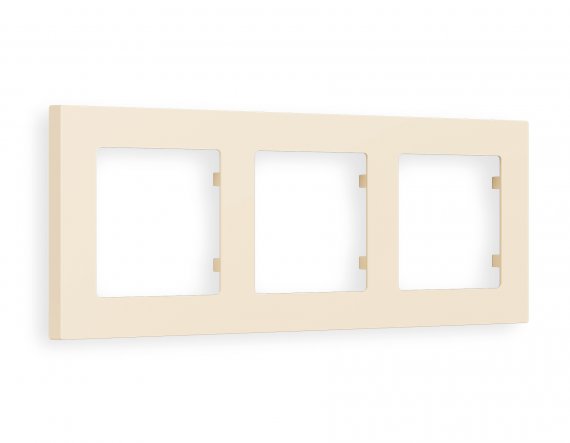 Фотография товара 'Ambrella AF220333 Рамка ALFA Techno (Бежевый матовый) 3-ая'