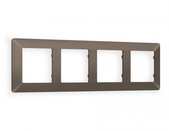 Фотография товара 'Ambrella AF110634 Рамка ALFA Line (Темная бронза матовый) 4-ая'