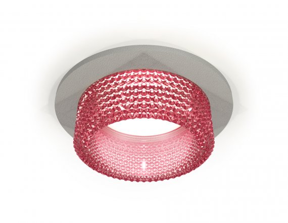 Фотография товара 'Ambrella XC6514042 Комплект встраиваемого светильника с композитным хрусталем SGR/PI'