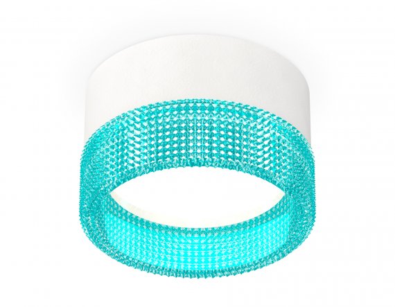 Фотография товара 'Ambrella XS8101033 Комплект накладного светильника с композитным хрусталем SWH/BL'