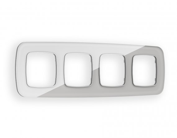 Фотография товара 'Ambrella OF320404 Рамка OMEGA Radian (Серебро Стекло органическое) 4-ая'