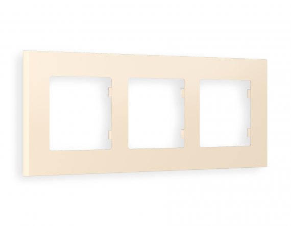 Фотография товара 'Ambrella AF250333 Рамка ALFA Qubi (Бежевый матовый) 3-ая'