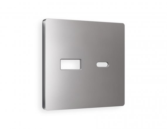 Фотография товара 'Ambrella AP5110 Лицевая панель ALFA (Сталь матовый) для розетки 2USB'