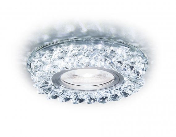 Фотография товара 'Ambrella S257 CH Встраиваемый точечный светильник со светодиодной лентой MR16+3W'