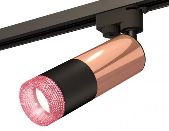 Фотография товара 'Ambrella XT6302061 Комплект трекового однофазного светильника с композитным хрусталем SBK/PPG/PI'