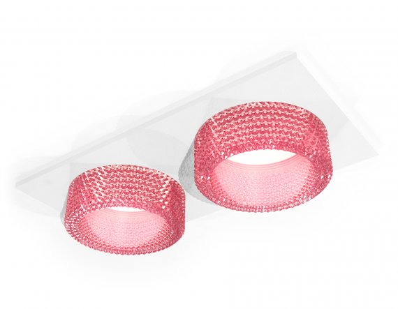 Фотография товара 'Ambrella XC6525042 Комплект встраиваемого светильника с композитным хрусталем SWH/PI'