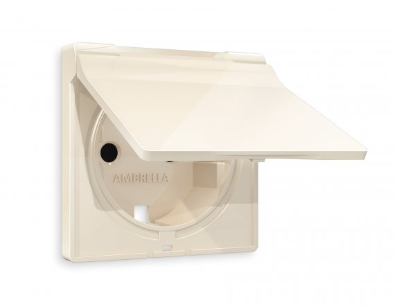 Фотография товара 'Ambrella AP3080 Лицевая панель ALFA (Бежевый глянец) для электрической розетки'
