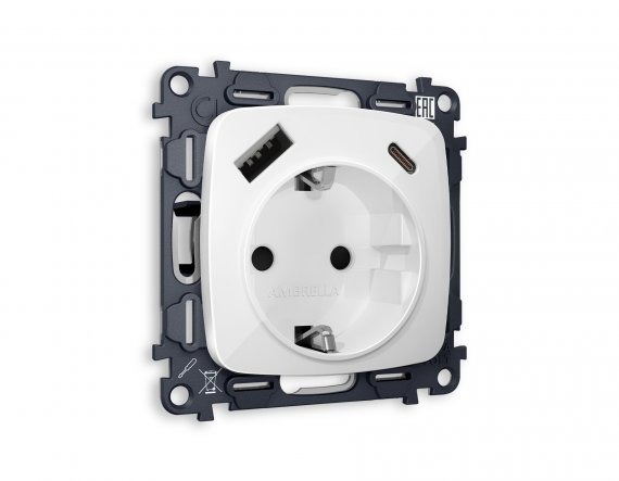 Фотография товара 'Ambrella MO110010 Комплект механизма электрической розетки OMEGA'