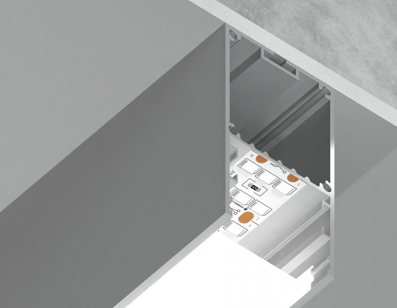 Фотография товара 'Ambrella GP3000AL Алюминиевый профиль накладной/подвесной "Profile System" 2000*35*67'