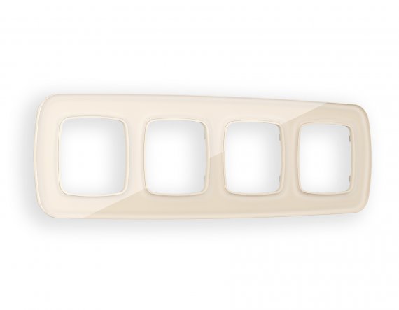 Фотография товара 'Ambrella OF320304 Рамка OMEGA Radian (Бежевый Стекло органическое) 4-ая'