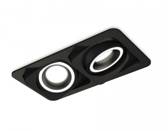 Фотография товара 'Ambrella XC7664080 Комплект встраиваемого поворотного светильника SBK/FR'