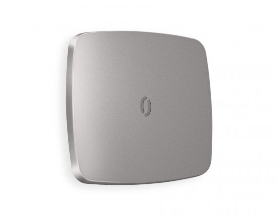 Фотография товара 'Ambrella OP5020 Лицевая панель OMEGA (Сталь матовый) для 1-клавишных выключателей'