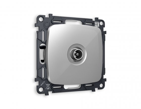 Фотография товара 'Ambrella MO413030 Комплект механизма TV розетки проходной OMEGA'