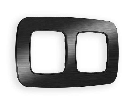 Фотография товара 'Ambrella OF580502 Рамка OMEGA Radian (Черный Металл шлифованный) 2-ая'