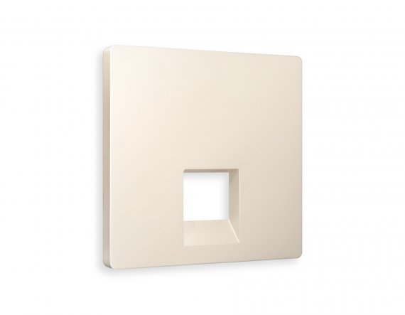 Фотография товара 'Ambrella AP3320 Лицевая панель ALFA (Бежевый матовый) для компьютерной/телефонной розетки'
