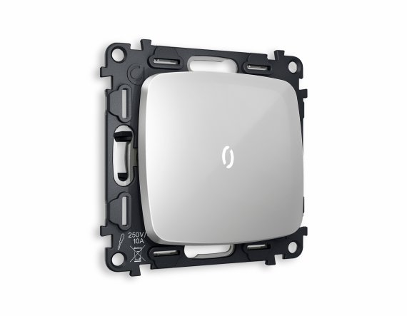 Фотография товара 'Ambrella MO402035 Комплект механизма 1-клавишного проходного выключателя с подсветкой 5600K'