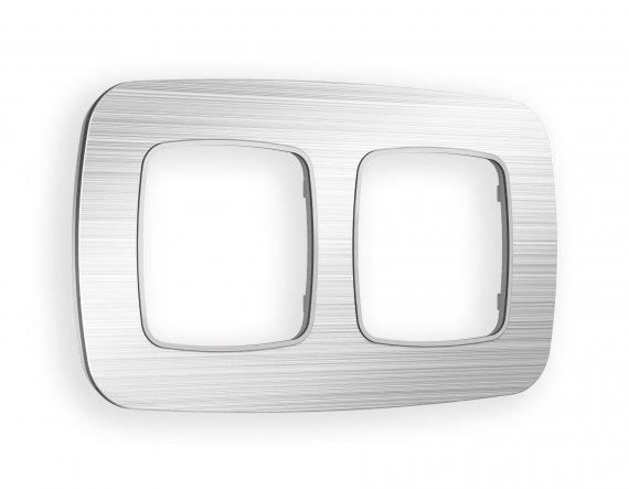 Фотография товара 'Ambrella OF580102 Рамка OMEGA Radian (Серебро Металл шлифованный) 2-ая'