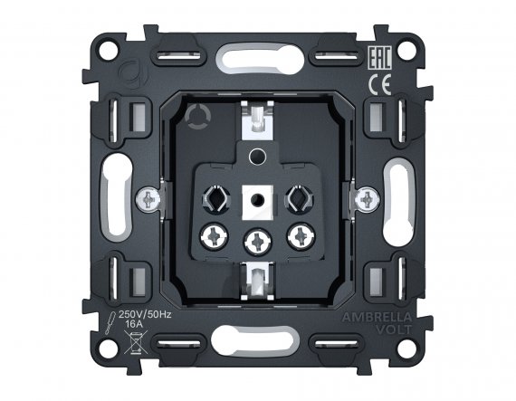 Фотография товара 'Ambrella VM141 Механизм электрической розетки 16A-250V 2P+E'