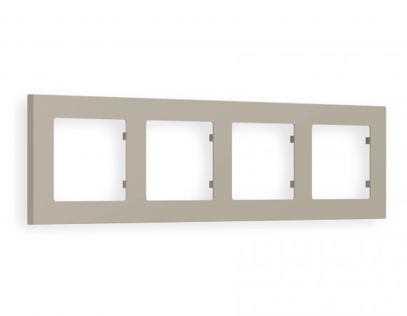 Фотография товара 'Ambrella AF220364 Рамка ALFA Techno (Серо-бежевый матовый) 4-ая'