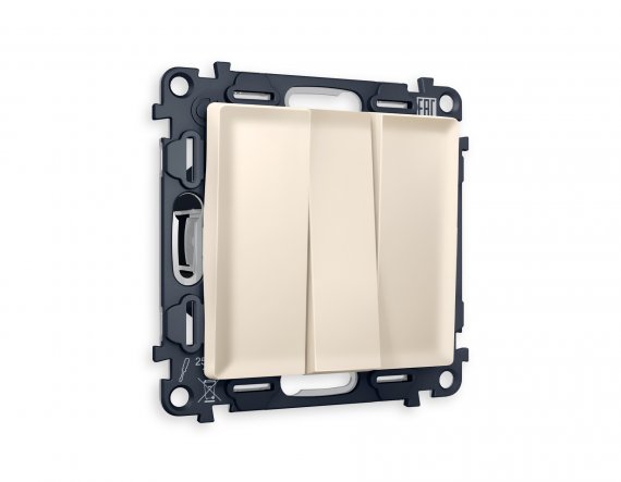 Фотография товара 'Ambrella MA325010 Комплект механизма 3-клавишного выключателя с подсветкой ALFA'