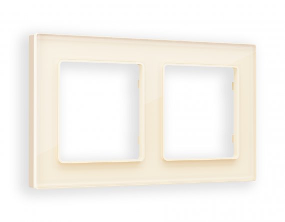 Фотография товара 'Ambrella AF380302 Рамка ALFA Platos (Бежевый Стекло закаленное натуральное) 2-ая'