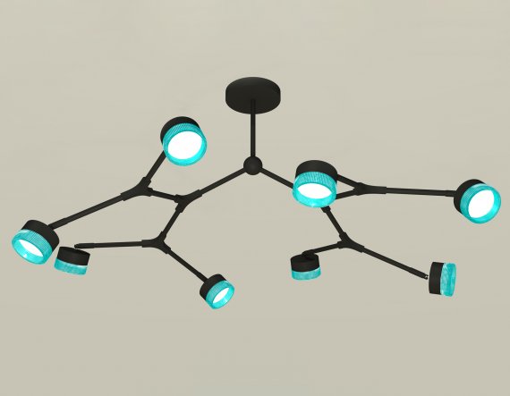Фотография товара 'Ambrella XB9060202 Комплект подвесного поворотного светильника с композитным хрусталем'