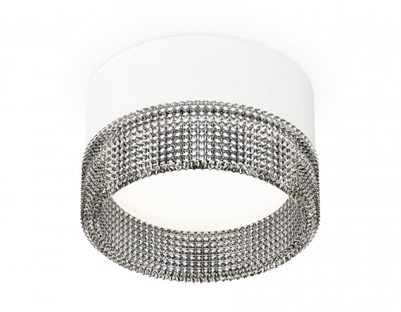 Фотография товара 'Ambrella XS8101031 Комплект накладного светильника с композитным хрусталем SWH/BK'