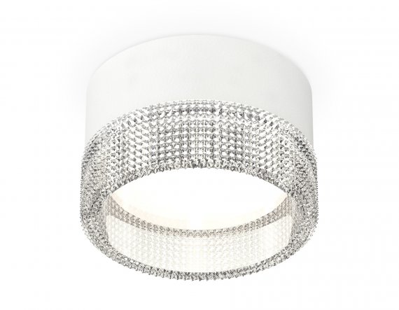 Фотография товара 'Ambrella XS8101030 Комплект накладного светильника с композитным хрусталем SWH/CL'