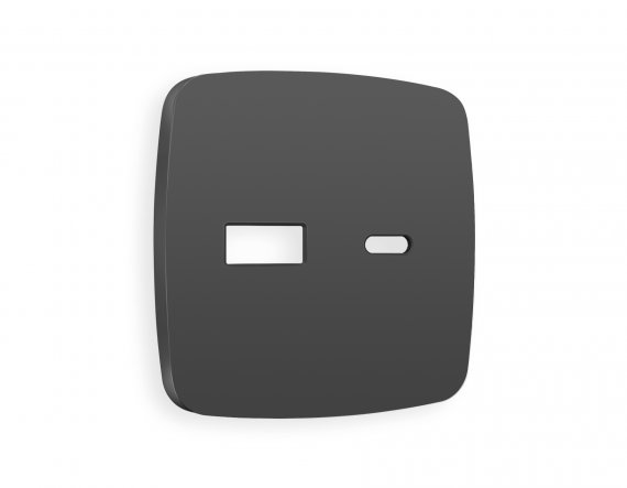 Фотография товара 'Ambrella OP9110 Лицевая панель OMEGA (Графит Мягкое касание) для розетки 2USB'