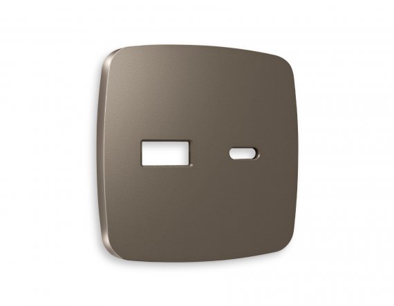 Фотография товара 'Ambrella OP6410 Лицевая панель OMEGA (Темная бронза матовый) для розетки 2USB'