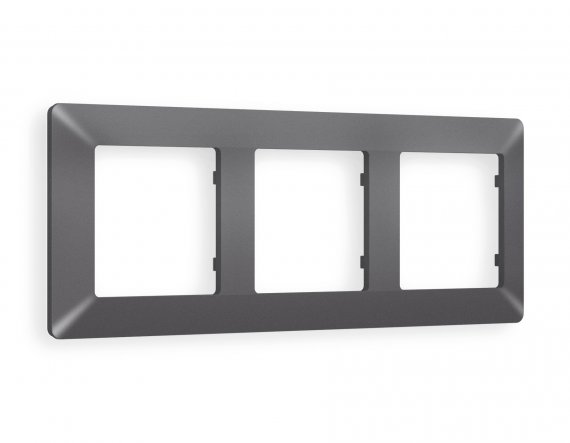 Фотография товара 'Ambrella AF110653 Рамка ALFA Line (Антрацит серый) 3-ая'