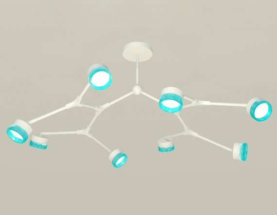 Фотография товара 'Ambrella XB9059202 Комплект подвесного поворотного светильника с композитным хрусталем'