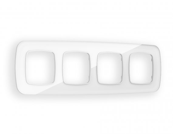 Фотография товара 'Ambrella OF320104 Рамка OMEGA Radian (Белый Стекло органическое) 4-ая'