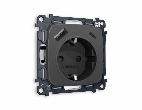 Фотография товара 'Ambrella MO910010 Комплект механизма электрической розетки OMEGA'