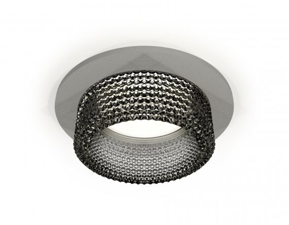 Фотография товара 'Ambrella XC6514041 Комплект встраиваемого светильника с композитным хрусталем SGR/BK'