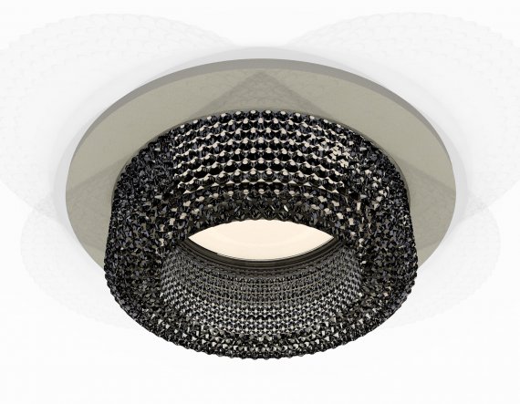 Фотография товара 'Ambrella XC7623021 Комплект встраиваемого светильника SGR/BK'