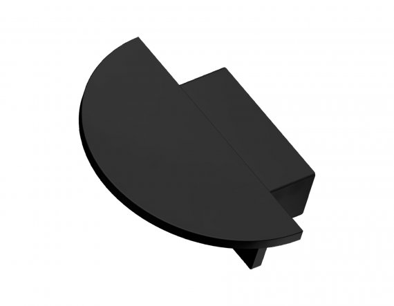Фотография товара 'Ambrella GP8120 Заглушка BK черный 21.5*6.8 для встраиваемого алюминиевого профиля'