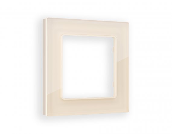 Фотография товара 'Ambrella AF380301 Рамка ALFA Platos (Бежевый Стекло закаленное натуральное) 1-ая'