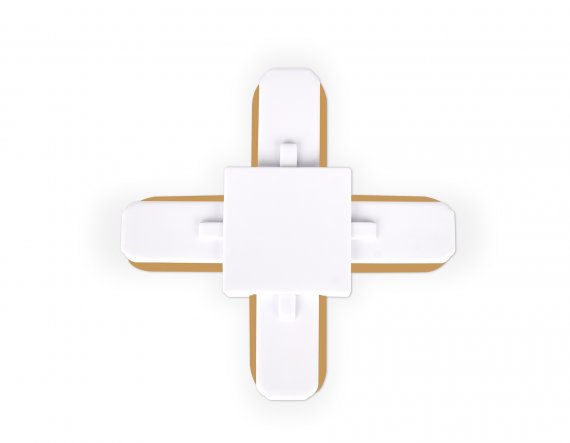 Фотография товара 'Ambrella GL7082 Коннектор Х-образный однофазный для соединения трековых шинопроводов'