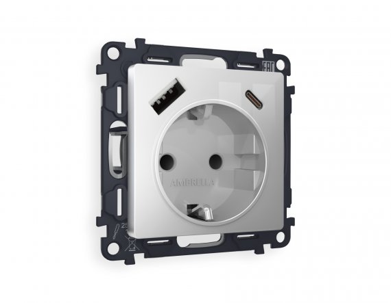 Фотография товара 'Ambrella MA410010 Комплект механизма электрической розетки ALFA'