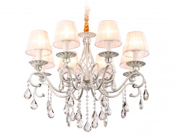 Фотография товара 'Ambrella TR4548 Подвесная люстра с абажурами и хрусталем E14/8 max 40W D680*545'